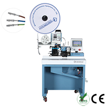 30 - 16 AWG Multi-core  Continuous Cable Stripping Crimping Machine