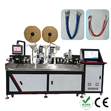 Automatic Double Side Wire Crimping Shrink Tube Insertion Laser Marking MachineLong wire)