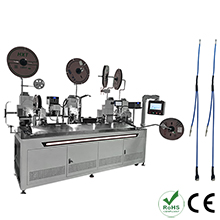 Automatic Terminal Crimping and Combine Inersting Heat Shrik Tube Machine  AWG22-AWG16