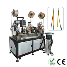 Fully Automatic Two Wire Joint Crimping and one head sheathed inserting machine