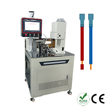 Fully automatic single head terminal crimping sheath inserting machine