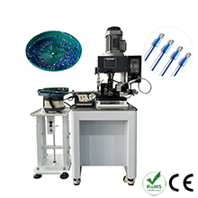 Loose terminal wire stripping and crimping machine