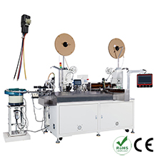 EW-8240 Automatic Single side Wire Crimping Housing Insertion and another side tinning Machine