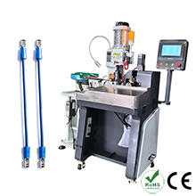 Loose round tube wire stripping and crimping machine 4T
