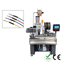 Sheath wire insert heat shrink tube stripping and crimping machine 2T/4T