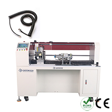 Telephone cable cutting winding machine