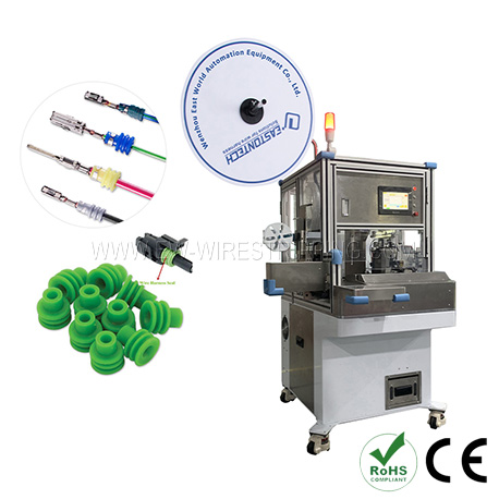 Double-Crimping Automatic Terminal Crimping Machine-Wire Stripping Machine,  Wire Crimping Machine, Wire Cutting Stripping Machine, Cable Stripping  Machine，WENZHOU EAST WORLD AUTOMATION EQUIPMENT CO.,LTD